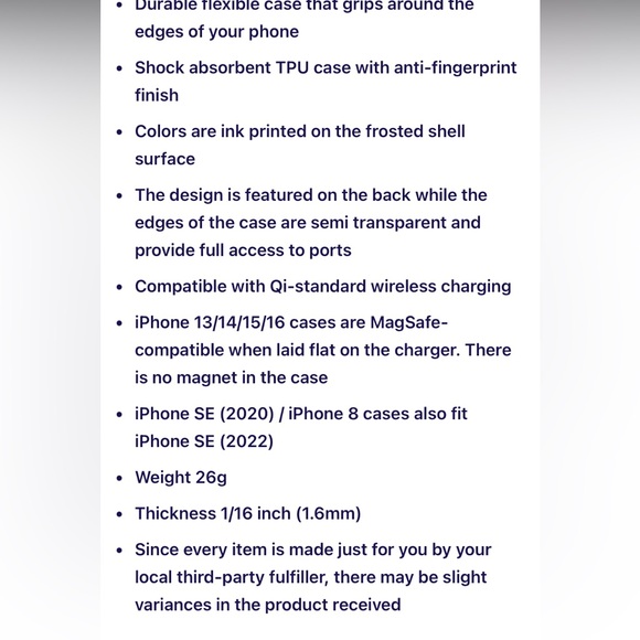 IPhone 12-14 Pro cell phone,soft case cover,taupe color w/ screen protector - Picture 5 of 5